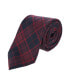 ფოტო #1 პროდუქტის Men's Kincade Red Blackwatch Plaid Silk Necktie