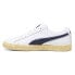 Фото #3 товара Puma Clyde Vintage Lace Up Mens White Sneakers Casual Shoes 39468701