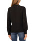 Фото #2 товара Women's Scallop Trim Button Front Long Sleeve Top