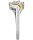 ფოტო #4 პროდუქტის Diamond Accent Ring in 14k Gold and Sterling Silver