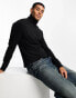 Фото #1 товара French Connection roll neck long sleeve t-shirt in black