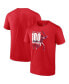 Men's Shohei Ohtani Red Los Angeles Angels 100th Career Home Run T-shirt