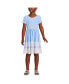 ფოტო #2 პროდუქტის Girls Short Sleeve Gathered Waist Jersey Dress