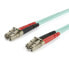 Фото #6 товара StarTech.com 15m (50ft) LC/UPC to LC/UPC OM3 Multimode Fiber Optic Cable - Full Duplex 50/125µm Zipcord Fiber - 100G Networks - LOMMF/VCSEL -