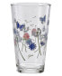 Фото #2 товара Breezy Floral 16-Ounce Tapered Cooler Glass, Set of 4
