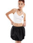 Puma Classics ribbed crop top in white