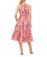 Фото #2 товара Платье CeCe женское с принтом, Midi заказное с запахом, ваше рекламное сообщение о продукте.