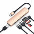 Фото #3 товара Satechi ST-SCMA2G - Wired - USB 3.2 Gen 1 (3.1 Gen 1) Type-C - 60 W - Gold - MicroSD (TransFlash) - SD - Any brand