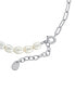 ფოტო #5 პროდუქტის 4-5MM Potato Pearl and Chain 7.5" Bracelet in Gold or Silver Plated