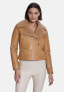 ფოტო #1 პროდუქტის Women's Shearling Jacket, Light Brown With Curly Wool