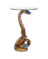 Renenutet Egyptian Cobra Goddess Glass-Topped Table