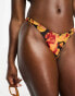 Motel farida bikini bottom in floral sunset print