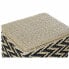 Фото #2 товара Корзина для белья DKD Home Decor Натуральный Чёрный полиэстер Колониальный волокно (43 x 32 x 50,5 cm)