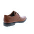 Фото #8 товара Clarks Un Tailor Tie 26144680 Mens Brown Wide Oxfords Plain Toe Shoes