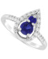 ფოტო #1 პროდუქტის Lab-Grown Blue Sapphire (3/4 ct. t.w.) & Lab-Grown White Sapphire (1/3 ct. t.w.) Ring in Sterling Silver (Also in Amethyst)