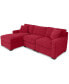 Фото #9 товара Radley 3-Piece Fabric Chaise Sectional Sofa, Created for Macy's