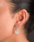 ფოტო #1 პროდუქტის Larimar & Cubic Zirconia Starfish Drop Earrings in Sterling Silver