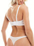 Ivory Rose Fuller Bust Bridal Milan DD-G mesh balconette bra in white