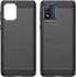 Hurtel Carbon Case etui Motorola Moto E13 elastyczny silikonowy karbonowy pokrowiec czarne