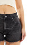 Фото #5 товара ASOS DESIGN Hourglass denim relaxed short in wash black