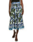 Фото #1 товара Samantha Sung Aster Midi Skirt Women's Blue 4