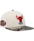 ფოტო #1 პროდუქტის Men's Cream, Camo Chicago Bulls Hardwood Classics 1996 NBA Finals Off White Camo Fitted Hat