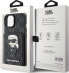 Karl Lagerfeld Karl Lagerfeld KLHCP15SSAKKNSCK iPhone 15 6.1" czarny/black hardcase Saffiano Cardslots and Stand Monogram Ikonik Patch