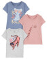 Фото #3 товара Toddler 3-Pack Graphic Tees 2T