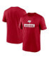 ფოტო #1 პროდუქტის Men's Red Tampa Bay Buccaneers Sideline Legend Performance T-Shirt