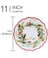 Фото #3 товара Christmas Gatherings Dinner Plates, Set of 4