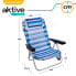 AKTIVE Folding Chair Multi-Position Aluminium 62x48x83 cm