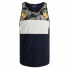 Фото #2 товара Детский Футболка с коротким рукавом JORVENICE BLOCK TANK TOP Jack & Jones 12210056 Морской