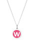 ფოტო #26 პროდუქტის Mini Initial Pendant Necklace in Sterling Silver and Hot Pink Enamel, 16" + 2" Extender