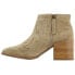 Matisse Vox Embroidery Booties Womens Beige Casual Boots VOX-NAX