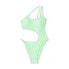 Фото #4 товара Women's One Shoulder Cut Out One Piece Swimsuit - Wild Fable Light Green L