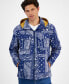 ფოტო #3 პროდუქტის Men's Regular-Fit Tropical Bandana-Print Full-Zip Hooded Windbreaker, Created for Macy's