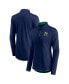 Фото #1 товара Women's Navy Notre Dame Fighting Irish Worth the Drive Quarter-Zip Top