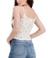 Фото #2 товара Juniors' Lace Trim Ribbed Tank