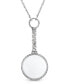 Фото #1 товара 2028 pewter Crystal Magnifying Glass 30" Necklace