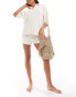 Фото #3 товара ASOS DESIGN Kelly towelling co-ord beach shirt in cream