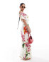 Фото #1 товара ASOS DESIGN bardot sleeveless maxi dress in floral print