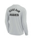 Фото #3 товара Men's and Women's Gray Texas A&M Aggies Super Soft Long Sleeve T-shirt