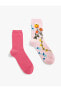 Фото #10 товара 2'li Çiçekli Soket Çorap Seti