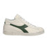 Фото #1 товара Diadora Game L Waxed Row Cut Lace Up Mens Green, Off White Sneakers Casual Shoe