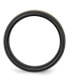 ფოტო #3 პროდუქტის Ceramic Black with 14k Gold Inlay Polished Wedding Band Ring