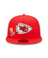 Фото #3 товара Men's Red Kansas City Chiefs Crown 2x Super Bowl Champions 59FIFTY Fitted Hat