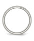 Stainless Steel Brushed 6mm Half Round Band Ring