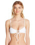 Mara Hoffman Women's Lace-up Spaghetti String Bikini Top Swimsuit Sz. L 149785