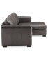 Фото #11 товара CLOSEOUT! Arond 97" 2-Pc. Leather Sectional with Chaise, Created for Macy's