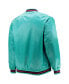 Men's Teal Big and Tall 1996 NBA All-Star Game Hardwood Classics Satin Full-Snap Jacket